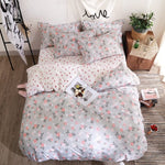 Solstice Home Textile Autumn Dark-color Flower Series  Bed Linens 4pcs Bedding Sets Bed Set Duvet Cover Bed Sheet Mans Cover Set