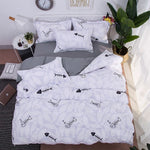 Solstice Home Textile Autumn Dark-color Flower Series  Bed Linens 4pcs Bedding Sets Bed Set Duvet Cover Bed Sheet Mans Cover Set