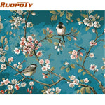 RUOPOTY Frame Tiger Animals DIY Painting By Numbers Wall Art Picture Acrylic Canvas Painting For Home Decoration Drop Shipping