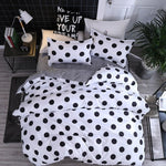 Solstice Cartoon Christmas Tree Elk Bedclothes Simple Fashion Geometric Stripes Bed Sheet Duvet Cover Sets 3/4pcs Bedding Set