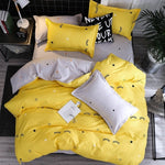 Solstice Cartoon Christmas Tree Elk Bedclothes Simple Fashion Geometric Stripes Bed Sheet Duvet Cover Sets 3/4pcs Bedding Set
