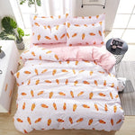 Solstice Cotton Pastoral Flower Cartoon Style Fashion Bedding Bed Linen Bed Sheet Duvet Cover Pillowcase 4pcs Bedding Sets/Queen