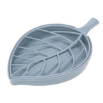 Plastic Drain Soap Box Holder Double Layer Leaf Shape Soap Storage Rack Container for Bathroom Products Home Organizer