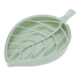 Plastic Drain Soap Box Holder Double Layer Leaf Shape Soap Storage Rack Container for Bathroom Products Home Organizer
