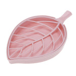 Plastic Drain Soap Box Holder Double Layer Leaf Shape Soap Storage Rack Container for Bathroom Products Home Organizer