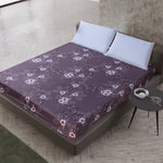 MECEROCK New Printing Bed Mattress Cover Waterproof Mattress Protector Pad Fitted Sheet Separated Water Bed Linens with Elastic