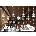 New Year Window Glass PVC Wall Sticker Christmas DIY Snow Town Wall Stickers Home Decal Christmas Decoration for Home Supplies
