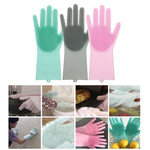 Silicone Dishwashing Gloves Bathroom Kitchen Cleaning Gloves Housework Magic Gloves Cleaning For House Insulation Tools