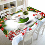 Meijuner New Year Christmas Tablecloth Kitchen Dining Table Decorations  Home Rectangular Party Table Covers Christmas Ornaments