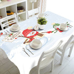 Meijuner New Year Christmas Tablecloth Kitchen Dining Table Decorations  Home Rectangular Party Table Covers Christmas Ornaments