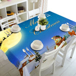 Meijuner New Year Christmas Tablecloth Kitchen Dining Table Decorations  Home Rectangular Party Table Covers Christmas Ornaments