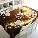 Meijuner New Year Christmas Tablecloth Kitchen Dining Table Decorations  Home Rectangular Party Table Covers Christmas Ornaments