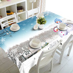 Meijuner New Year Christmas Tablecloth Kitchen Dining Table Decorations  Home Rectangular Party Table Covers Christmas Ornaments