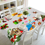 Meijuner New Year Christmas Tablecloth Kitchen Dining Table Decorations  Home Rectangular Party Table Covers Christmas Ornaments