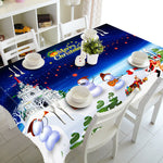 Meijuner New Year Christmas Tablecloth Kitchen Dining Table Decorations  Home Rectangular Party Table Covers Christmas Ornaments
