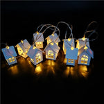 1.5M 10pcs LED Christmas Tree House Style Fairy Light Led String wedding natal Garland New Year christmas decorations for home