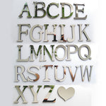 New Acrylic Mirror 3D DIY wall stickers stickers English letters home decoration  creative personality Special