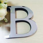 New Acrylic Mirror 3D DIY wall stickers stickers English letters home decoration  creative personality Special