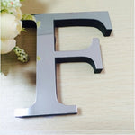 New Acrylic Mirror 3D DIY wall stickers stickers English letters home decoration  creative personality Special