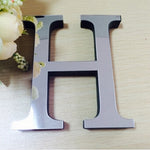 New Acrylic Mirror 3D DIY wall stickers stickers English letters home decoration  creative personality Special