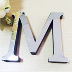 New Acrylic Mirror 3D DIY wall stickers stickers English letters home decoration  creative personality Special